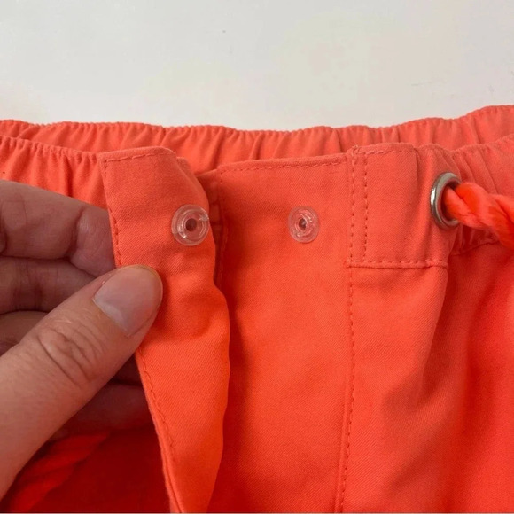 SEAFOLLY Neon Orange Bella Laser-cut Board Shorts Size Large - Picture 5 of 16
